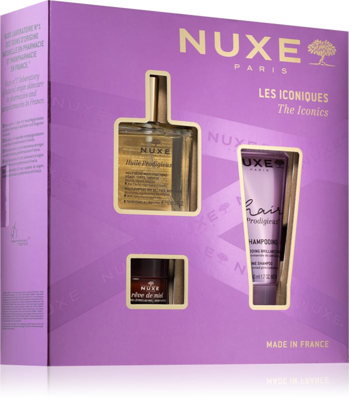 Nuxe The Iconics set cadou pentru față, corp și păr