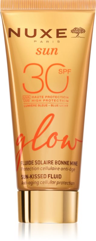 Nuxe Sun Glow fluid protector tonifiant pentru față SPF 30 40 ml