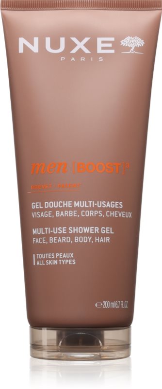 Nuxe Men [BOOST]³ gel de dus pentru față, corp și păr 200 ml