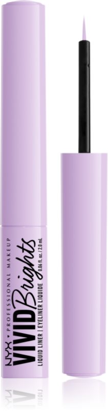 NYX Professional Makeup Vivid Brights eyeliner culoare 07 Lilac Link 2 ml