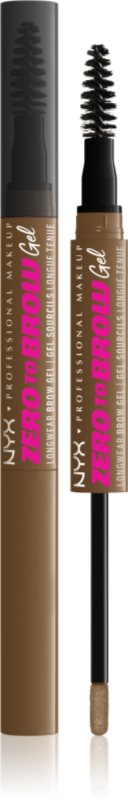 NYX Professional Makeup Zero To Brow Gel gel pentru sprancene cu aplicator