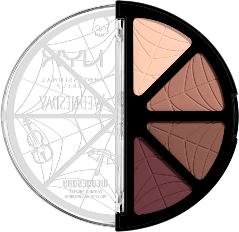NYX Professional Makeup Wednesday Contour Palette Patela pentru conturul fetei 4x2.88 g