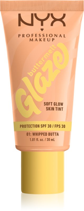 NYX Professional Makeup Buttermelt Glaze tonic fluid iluminator SPF 30