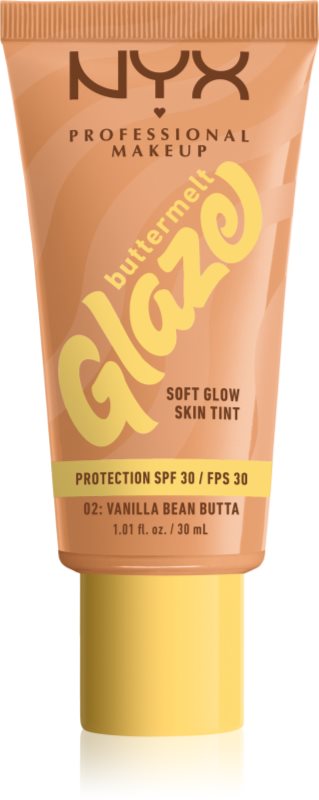 NYX Professional Makeup Buttermelt Glaze tonic fluid iluminator SPF 30