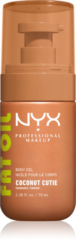 NYX Professional Makeup Fat Oil Body Ulei de corp hranitor ofera hidratare si stralucire cu parfum Coconut Cutie 70 ml
