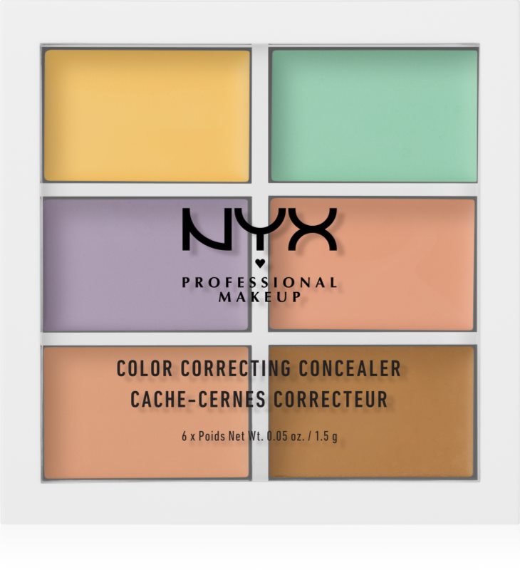 NYX Professional Makeup Color Correcting paletă pentru corectare culoare 04 6 x 1.5 g
