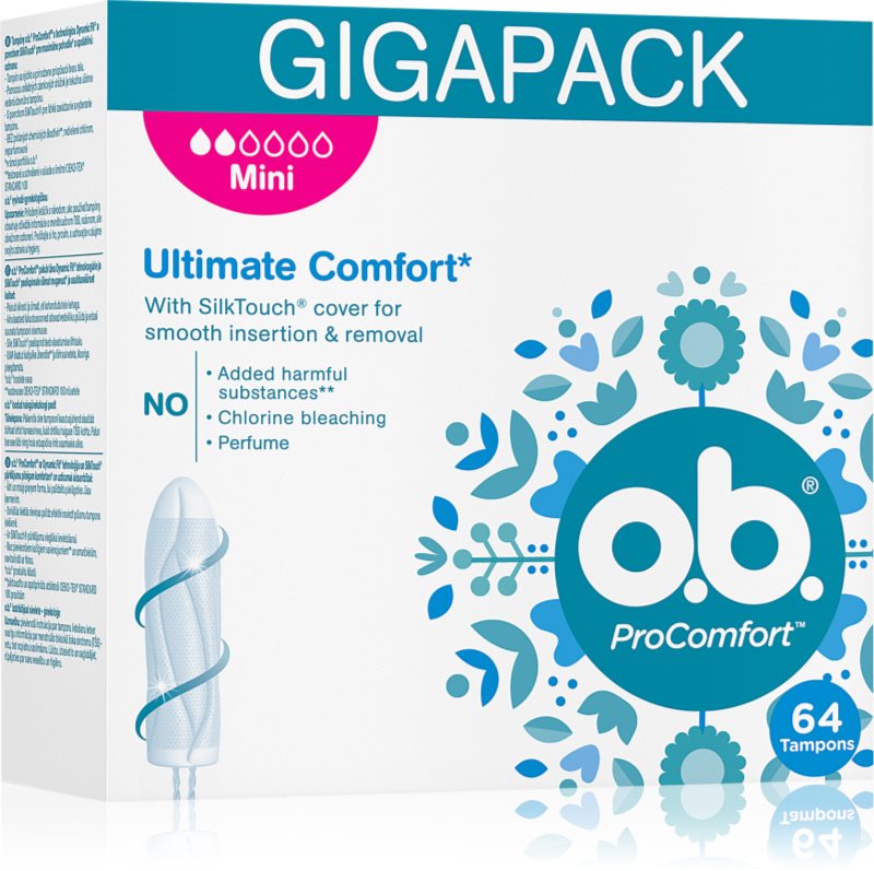 o.b. Pro Comfort Mini tampoane 64 buc