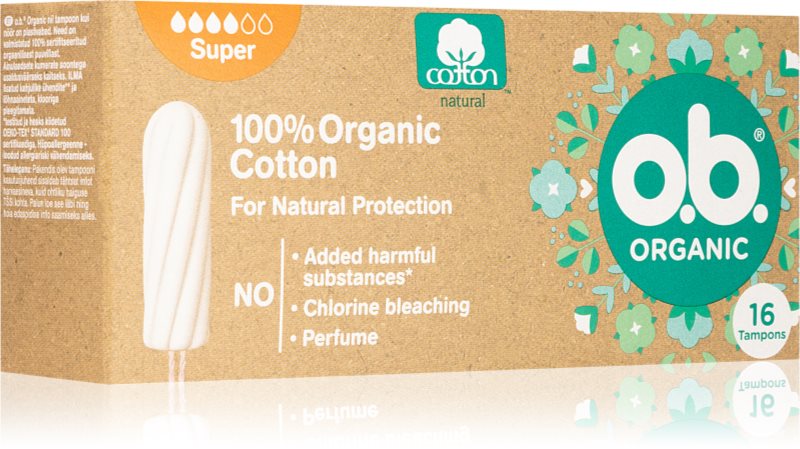 o.b. Organic Super tampoane 16 buc