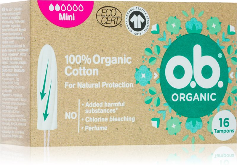 o.b. Organic Mini tampoane 16 buc