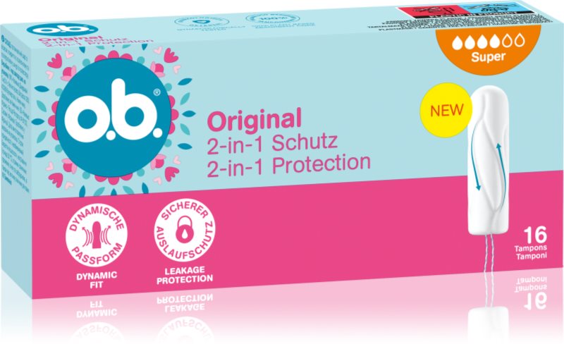 o.b. Original Super tampoane în caz de menstruație puternică 16 buc