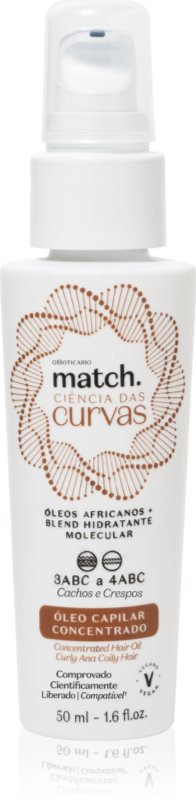 oBoticário Match. Science of Curves ulei pentru par pentru par ondulat si cret 50 ml