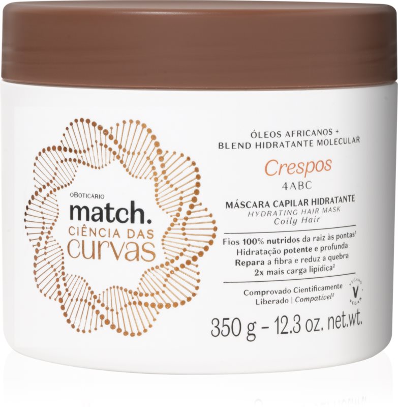 oBoticário Match masca pentru păr creț 350 g