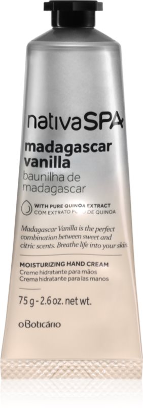 oBoticário Nativa SPA Madagascar Vanilla crema de maini 75 g