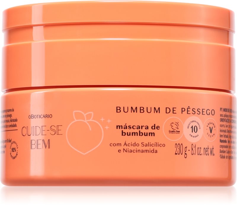 oBoticário Cuide-se Bem Bumbum de Pêssego masca pentru fese si solduri 230 g