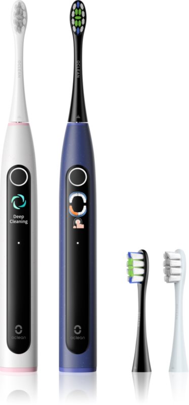 Oclean X Lite Duo Set periuta de dinti cu ultrasunete + capete de schimb Blue+Grey