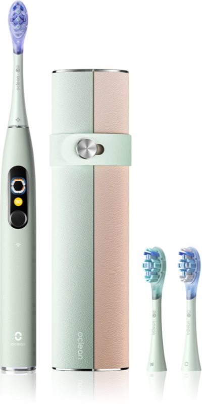 Oclean X Ultra 20 Set periuta de dinti cu ultrasunete + 2 capete de schimb cu trusă de călătorie Green