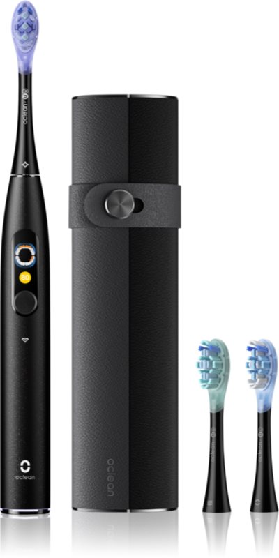 Oclean X Ultra 20 Set periuta de dinti cu ultrasunete + 2 capete de schimb cu trusă de călătorie Black