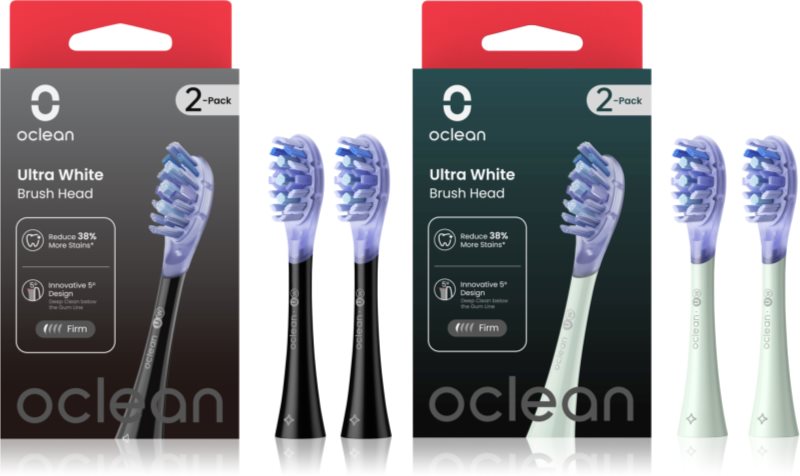 Oclean Ultra White Set capete de schimb pentru periuta de dinti Black & Green