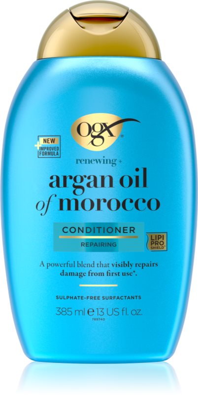 OGX Argan Oil Of Morocco balsam pentru indreptare pentru un par stralucitor si catifelat 385 ml