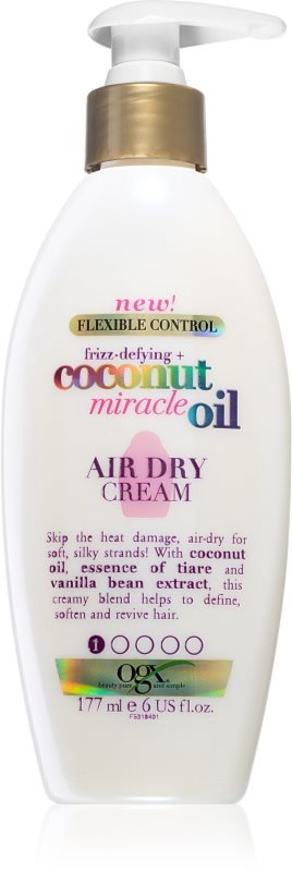 OGX Coconut Miracle Oil crema de netezire anti-electrizare 177 ml