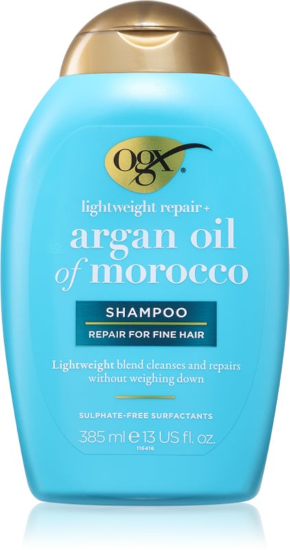 OGX Argan Oil Of Morocco Lightweight Shampoo șampon pentru hidratare si stralucire 385 ml