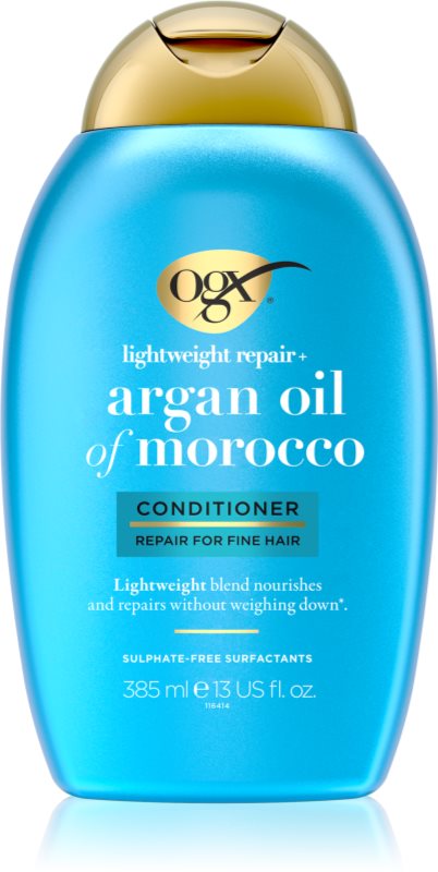 OGX Argan Oil Of Morocco Lightweight Conditioner balsam light pentru hidratare si stralucire 385 ml