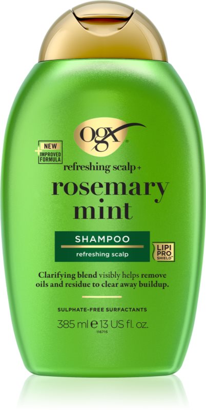 OGX Rosemary Mint sampon pentru curatare pentru un scalp seboreic 385 ml