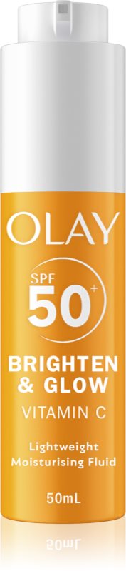 Olay Vitamin C Brighten & Glow fluid hidratant cu niacinamidă SPF 50+ 50 ml