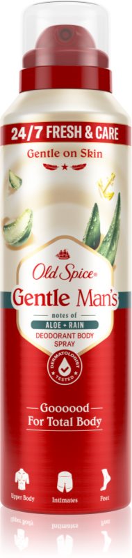 Old Spice Gentle Man's Aloe & Rain Deodorant Spray fara continut de aluminiu 140 ml