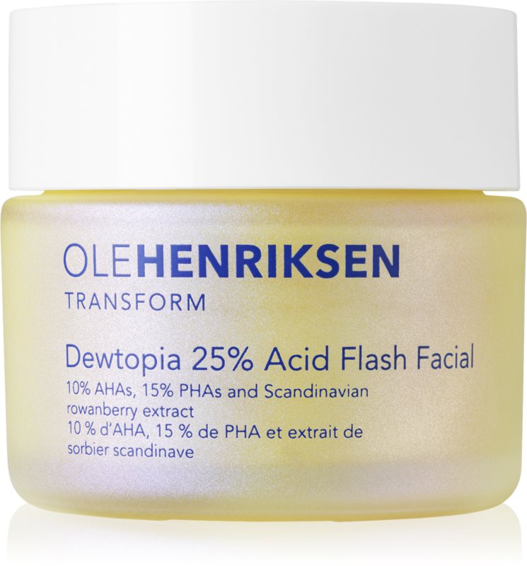 OLEHENRIKSEN Transform Dewtopia 25% Acid Flash Facial masca pentru exfoliere 50 ml