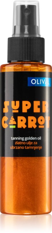 Olival SUPER Carrot Golden Oil ulei cu sclipici accelerator de bronzare 100 ml