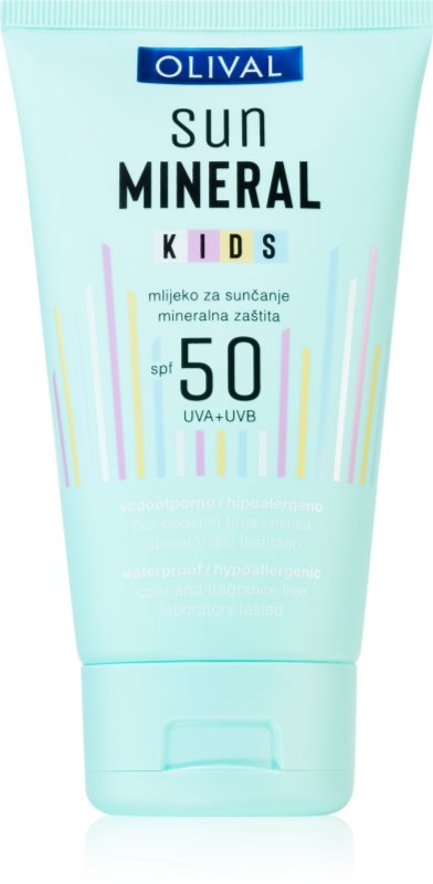 Olival Sun Mineral Kids loțiune pentru plaja SPF 50 pentru copii 150 ml