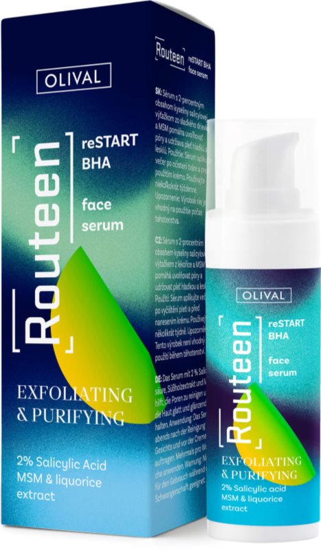 Olival Routeen reSTART BHA ser facial cu acid salicilic 30 ml