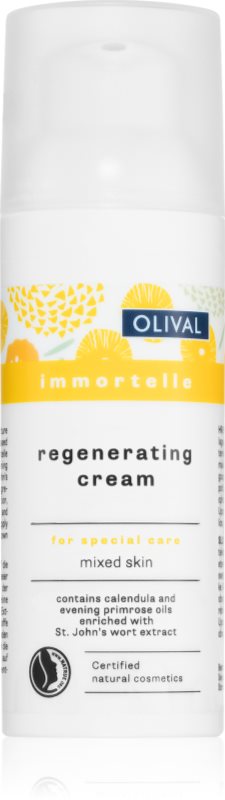 Olival Immortelle Regenerating Cream crema regeneratoare pentru ten gras și mixt 50 ml