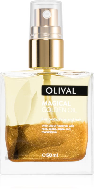 Olival Magical Gloden Oil ulei uscat multifuncțional cu sclipici pe fata , corp si par 50 ml