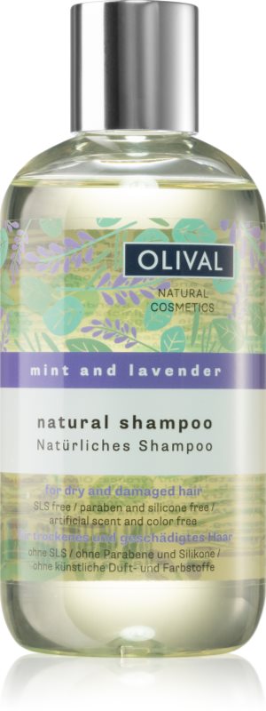 Olival Natural Mint and Lavender sampon natural pentru păr uscat și deteriorat 250 ml