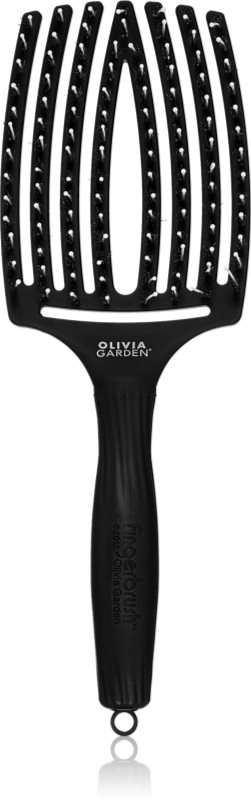 Olivia Garden Fingerbrush Combo perie par tip paleta cu peri de nailon și de mistreț