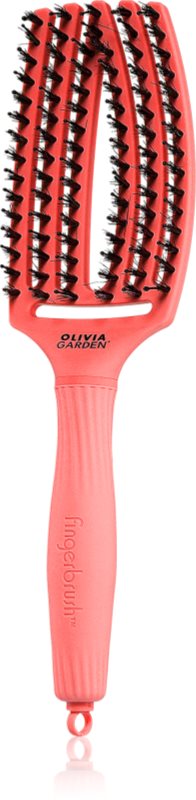 Olivia Garden Fingerbrush Boar & Nylon perie de par cu peri de nailon și de mistreț