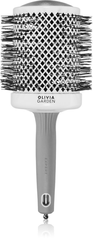 Olivia Garden Expert Shine Wavy Bristles White&Grey perie de par