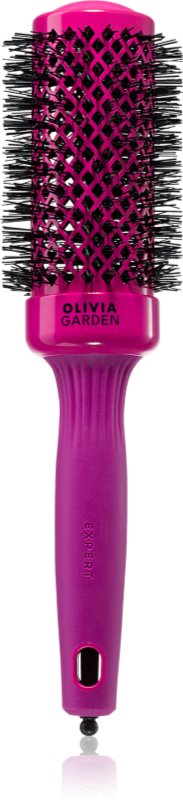 Olivia Garden Expert Shine Hot Pink perie cu ventilatie pentru păr lung