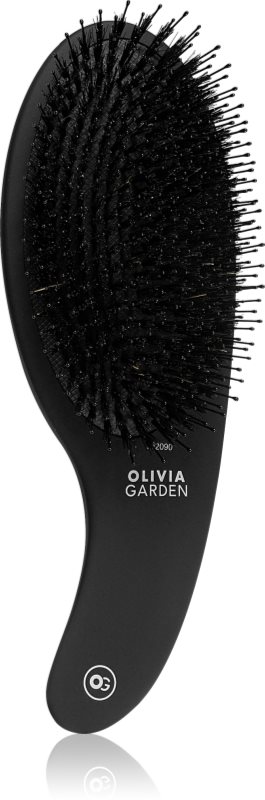 Olivia Garden Black Label CURVE Board&Nylon bristles perie de par cu peri de mistret 1 buc