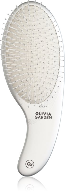 Olivia Garden Expert CURVE Nylon Silver perie de par 1 buc