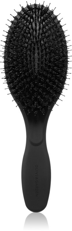Olivia Garden Expert Care Boar & Nylon Bristles Black perie ovală pentru păr 1 buc