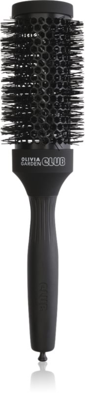 Olivia Garden Club The Glow Blowout Ceramic Round Brush Black perie rotundă pentru păr M 1 buc