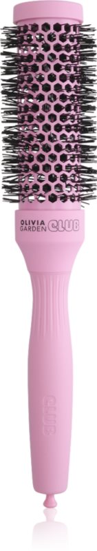 Olivia Garden Club The Glow Blowout Ceramic Round Brush Pink perie rotundă pentru păr S 1 buc