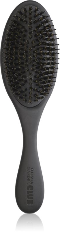 Olivia Garden Club The Reset Detangling&Shine Hairbrush perie de tip paletă cu sac Black 1 buc