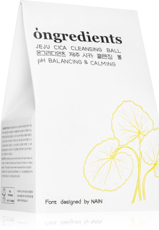Ongredients Jeju Cica Cleansing Ball sapun pentru curatarea fetei cu efect calmant 110 g