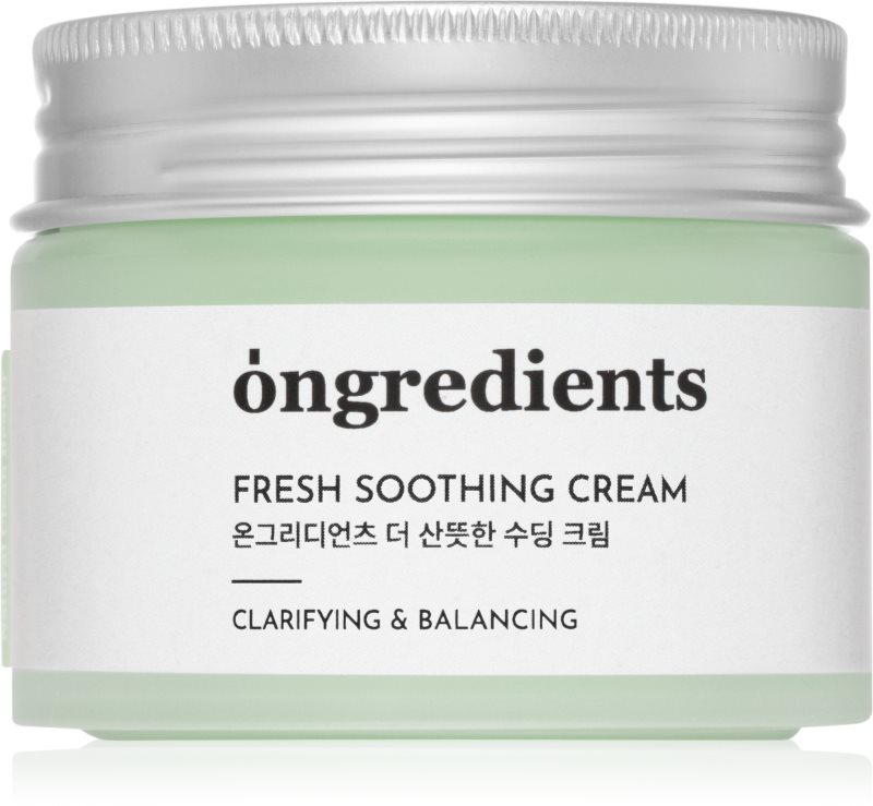 Ongredients Fresh Soothing Cream crema gel hidratanta cu textura usoara 50 ml
