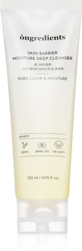 Ongredients Skin Barrier Moisture Deep Cleanser gel de curățare blând pentru fortificarea barierei cutanate 120 ml