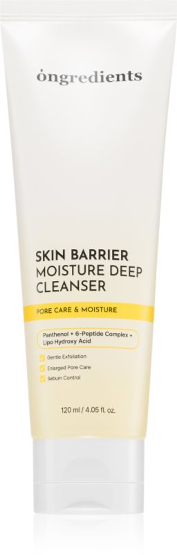 Ongredients Skin Barrier Moisture Deep Cleanser gel de curățare blând pentru fortificarea barierei cutanate 120 ml